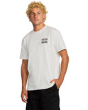 Billabong Mens Off White Crayon Wave Premium SS Tshirt