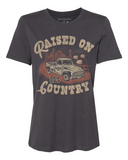 Northbound Supply Co. Ladies Dark Grey Raised On Country Tshirt