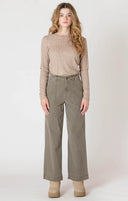 Dex/Room 34 Ladies Army Green Straight Leg Pant