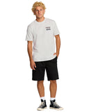 Billabong Mens Off White Crayon Wave Premium SS Tshirt