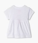 Hatley Girls White Glowing Hearts Graphic Tshirt