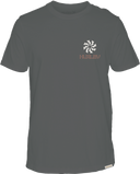 Hurley Mens Ion Grey Whirlpools SS Tshirt