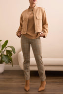 Tribal Ladies Ice Latte LS Zip Front Jacket w/Double Pockets