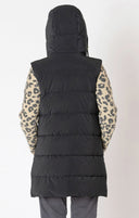 Dex ladies Black Hooded Puffer Vest