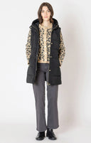Dex ladies Black Hooded Puffer Vest