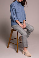 Tribal Ladies Slate Blue LS Zip Front Jacket w/Double Pockets