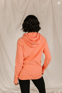 Ampersand Ave Ladies Orange Peel Doublehood Sweatshirt