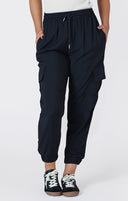 Dex/Room 34 Ladies Black Elastic Waist Cargo Pants