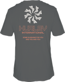 Hurley Mens Ion Grey Whirlpools SS Tshirt