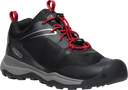KEEN YOUTH WANDURO LOW WP BLACK/RIBBON RED SHOE