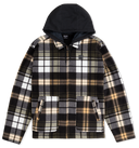 Hurley Men's Easy Rider Hooded Sherpa Black Polar Fleece Jacket