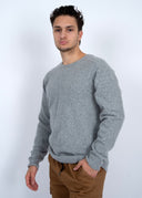 RD Style/Hedge Mens Misty Grey Crewneck Sweater