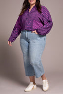 Tribal Ladies Washed Blue Size Inclusive Audrey Super Straight Flood Jeans