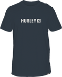 Hurley Mens Armoured Navy The Box SS Tshirt