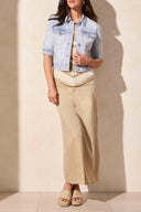 Tribal Ladies Light Surf Elbow Sleeve Denim Jacket