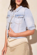 Tribal Ladies Light Surf Elbow Sleeve Denim Jacket
