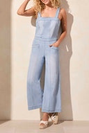 Tribal Ladies Bluetiful Jumpsuit w/Adjustable Straps and Pocket