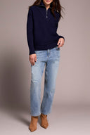 Tribal Ladies Nightfall Zip Up V-Neck Sweater