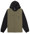 Hurley Mens Cargo Santa Cruz Quilted Hoodie Jacket