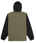 Hurley Mens Cargo Santa Cruz Quilted Hoodie Jacket