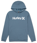 Hurley Mens Grey Teal One an Only Solid Pullover Hoodie