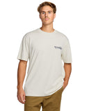 Billabong Mens Off White Single Fin Premium SS Tshirt