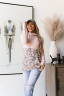 Ampersand Ave Ladies Joyful Bloom Cowlneck Sweater