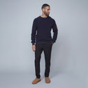 Hedge Mens Navy LS Crewneck Sweater