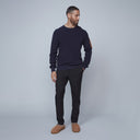 Hedge Mens Navy LS Crewneck Sweater