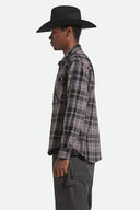 Brixton Mens Black/Charcoal Beige/Slate Vintage Wash Flannel