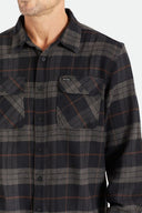 Brixton Men's Black/Charcoal Bowery Flannel