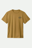 Brixton Mens Dijon Worn Wash Gibson SS Tshirt