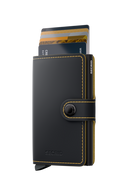 Secrid Miniwallet Matte Black-Ochre