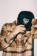 Brixton Mens Black Waller Snapback