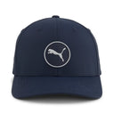Puma Mens Deep Navy Circle Cat Tech Snapback Hat