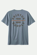 Brixton Mens Basalt/Dark Brown/Rust Oath V SS Tshirt