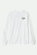 Brixton Mens White Driftway LS Shirt
