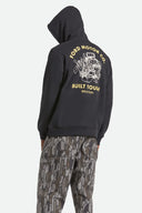 Brixton Mens Burnt Rubber Ford Built Tough Fleece Hoodie